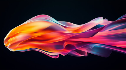 Speed fire flame bright smooth waves background. Motion blur expression swift bolid poster. Digital illustration. AI artwork.