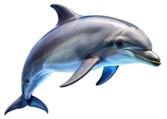 Dolphin swimming gracefully in a vibrant underwater environment showcasing its streamlined body and playful nature