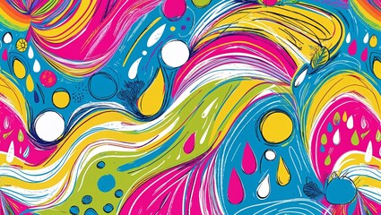 abstract colorful background with circles