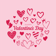 Valentine's day, hearts background, Valentine's day banner, Valentine's day card, hearts background, universal hearts background