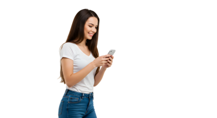 Young woman over isolated background keeping a conversation with the mobile phone with someone
