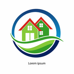 real estate logo design here 