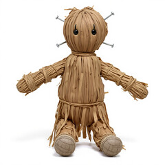 A rustic doll made of straw, pierced with metallic nails, faintly radiating cursed energy.
