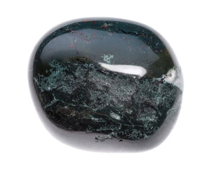 Beautiful hematite isolated on white. Natural gemstone