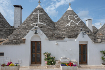 The Old town of Alberobello, Italy