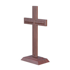 Crucifix isolated on white