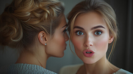 Fototapeta premium Communication concept, people saying something to each other,