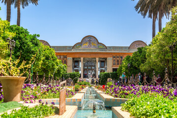 Eram Garden with Qavam House in Shiraz, Iran. Summer sunny day