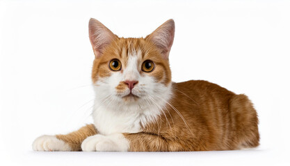 Hermoso gato naranja frente a un Foto 