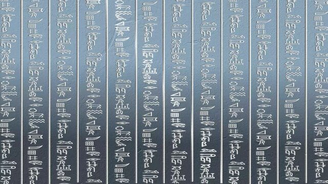 Ancient Egyptian Hieroglyphs Visual Motion Graphics