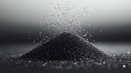 A pile of raw nickel ore before processing isolated on a white background with blurred caption space on the side symbolizing the potential transformation from raw materials to valuable resources

