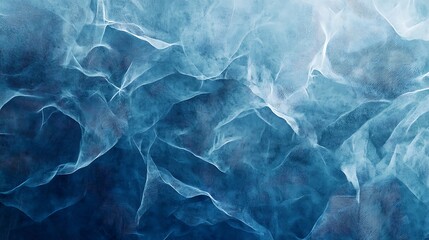 Obraz premium Abstract blue wavy gradient background with grain and noise texture for header, poster, banner, backdrop design