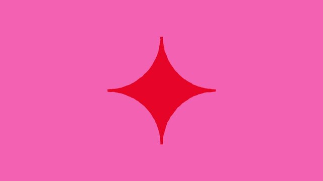Abstract geometric animation background PACK. Collection of 17 geometric Seamless Loops. Pink, white, red. Triangles, lines, zig zag, stripes, spark, star, checkered, circles, heart.