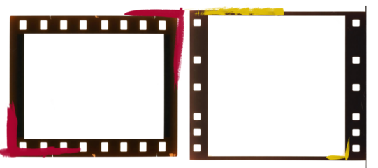 Medium format color film frame. Blank large format blank film negative or picture frame, free photo space.	