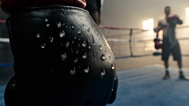 Intense Boxing Training Session Captures Focus and Determination in the Ring