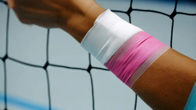 Wrist Tape in Volleyball Highlights Injury Prevention Techniques in Sports