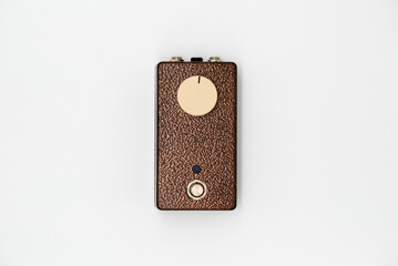 Guitar Pedal on a White Background