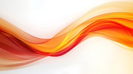 Abstract orange and red wave.