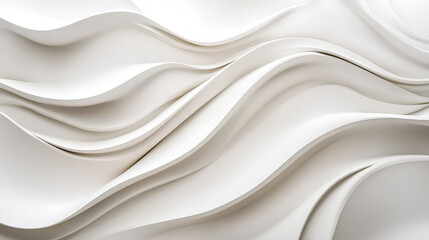 Obraz premium Abstract white wavy texture.