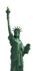 Fototapeta premium Statue of Liberty isolated on white. Symbol of freedom