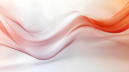 Naklejka premium Abstract orange and white wave background.