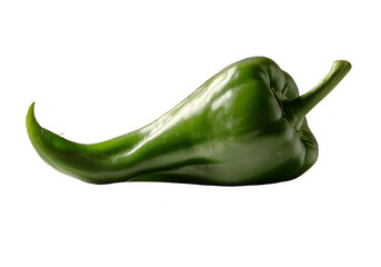 Green hot pepper habanero on isolated background for copy paste. Generated with AI.
