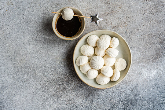 Delightful pairing of vanilla zephyr and coffee liqueur