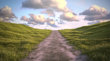 Obraz premium Pathway to the Clouds