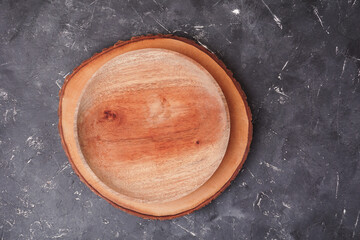 Fototapeta premium wooden bowl mockup.