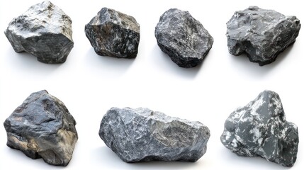 Collection of Various Grey Rocks