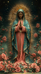 Breathtaking Marian Vision on Enchanting Guadalupe Skirts in Mexico