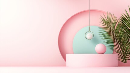 Minimalist spring sale ad, modern living room with pastel accents, spacious text area for discount details, fresh and elegant look