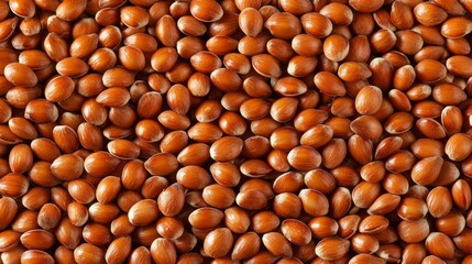 A dense pile of roasted barley seeds with a matte finish, earthy tones providing a wholesome and organic backdrop