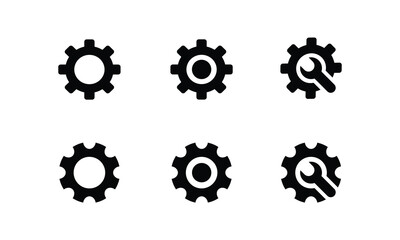 setting icon set, perfect for web, app, ui ux in solid and clean style