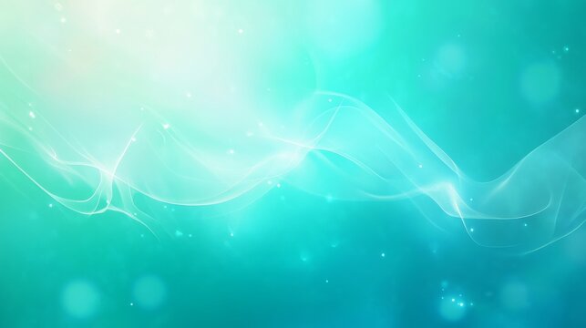 A cool abstract gradient background.transitioning from teal to aqua blue.representing clarity and freshness.great for health and wellness platforms