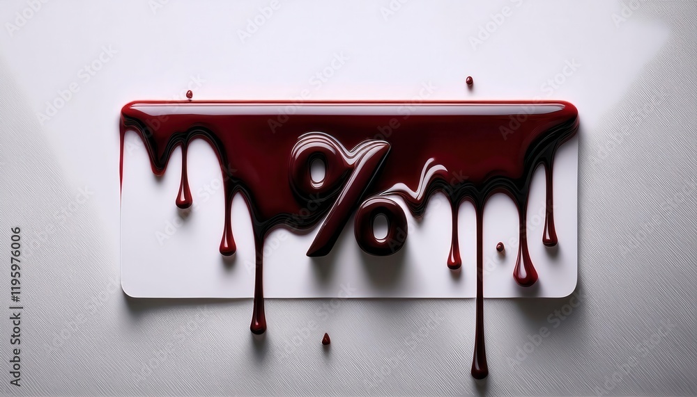 Poster dripping dark liquid creating a minimalist textured background