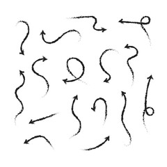 Hand drawn arrow collection brush 