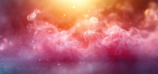 Abstract Colorful Smoke and Light