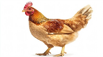 Fototapeta premium Wide Angle Centered Composition of Chicken Background Design