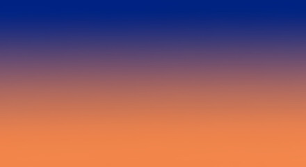Naklejka premium Gradient Background: Deep Blue to Sunset Orange Color Blend