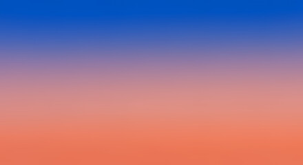 Naklejka premium Gradient Background, Blue to Coral Sunset Sky