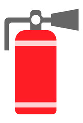 Vector Fire Extinguisher image in red, png image of a Fire Extinguishers in red