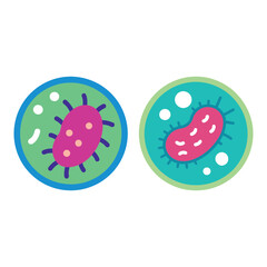 Bacteria icon design vector illustration