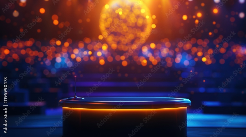 Poster candle with another smaller candle placed on top of it creating an artistic display for decoration