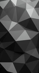 Obraz premium Abstract Black and Gray Low Polygonal Background