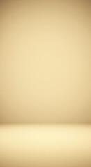 Soft Beige Background, Gradient Studio Wall, Empty Room, Pastel Yellow, Blank Space