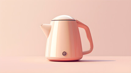 Modern Electric Kettle Vector Illustration: Sleek Design and Functional Highlights for Contemporary Kitchens