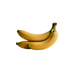 close up of a bananas with white background 