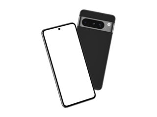 Pixel 8 Pro Obsidian back and front
