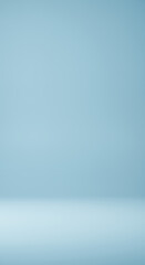 Obraz premium Soft Light Blue Gradient Background, Studio Backdrop for Product Photography